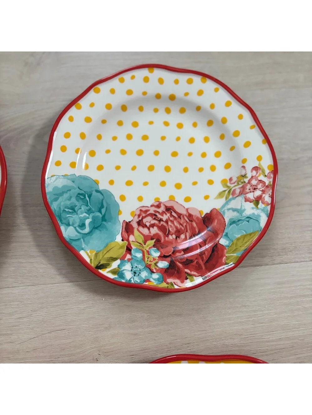 (4) Pioneer Woman NWT Blossom Jubilee Set of 2 Dinner Plates & 2 Salad Plates